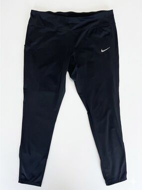 Nike Epic Fast 7/8 Running Tights Black Plus Size 1X Mesh Pockets Leggings